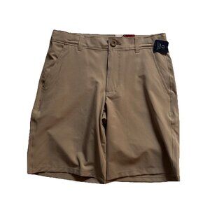 Izod Boys Stretch Shorts Size 10 NWT Beige